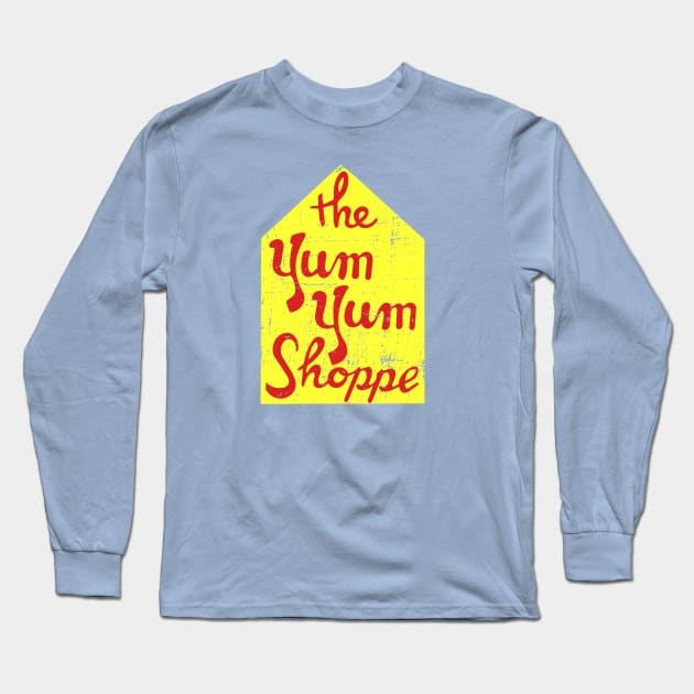 The Yum Yum Shoppe Long Sleeve T-Shirt by Third Quarter Run